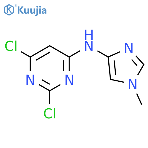 2,6-Dichloro-N-(1-methyl-1H-imidazol-4-yl)pyrimidin-4-amine structure