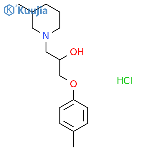 1-(4-methylphenoxy)-3-(3-methylpiperidin-1-yl)propan-2-ol hydrochloride structure