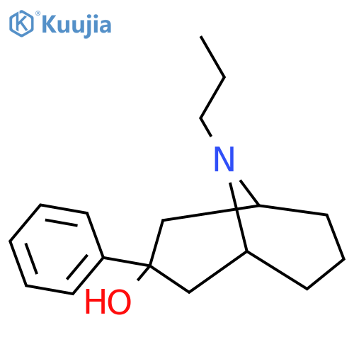 3-phenyl-9-propyl-9-azabicyclo3.3.1nonan-3-ol structure