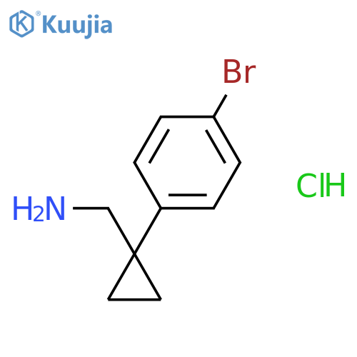 (1-(4-Bromophenyl)cyclopropyl)methanamine Hydrochloride structure