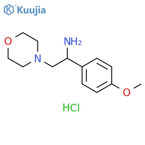 1-(4-methoxyphenyl)-2-morpholino-ethanamine;dihydrochloride structure