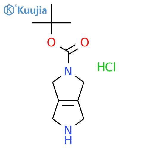 tert-butyl 2,3,4,6-tetrahydro-1H-pyrrolo[3,4-c]pyrrole-5-carboxylate;hydrochloride structure