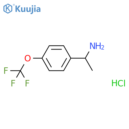 (R)-1-(4-(Trifluoromethoxy)phenyl)ethanamine hydrochloride structure