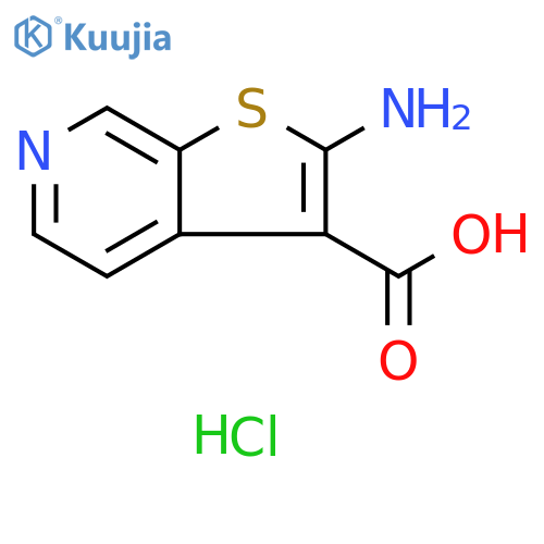 2-aminothieno2,3-cpyridine-3-carboxylic acid hydrochloride structure