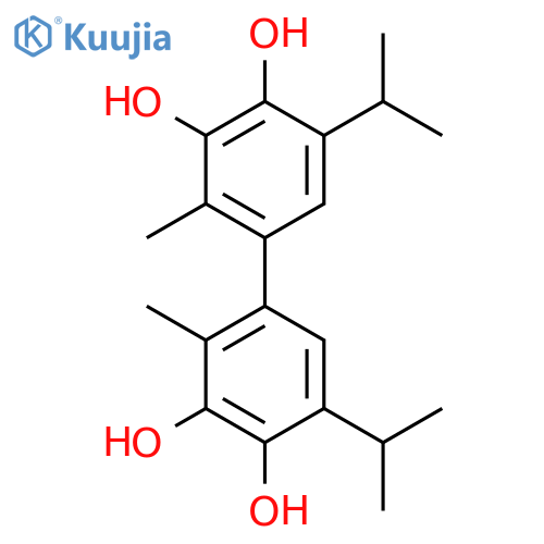 3,3',4,4'-Tetrahydroxy-5,5'-diisopropyl-2,2'-dimethylbiphenyl structure