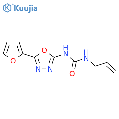 1-[5-(furan-2-yl)-1,3,4-oxadiazol-2-yl]-3-(prop-2-en-1-yl)urea structure