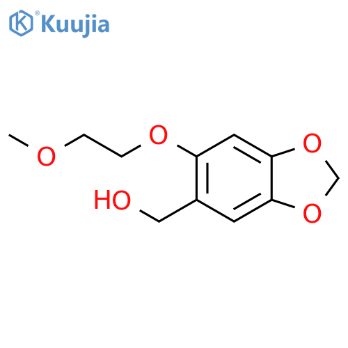 6-(2-Methoxyethoxy)-2H-1,3-benzodioxol-5-ylmethanol structure