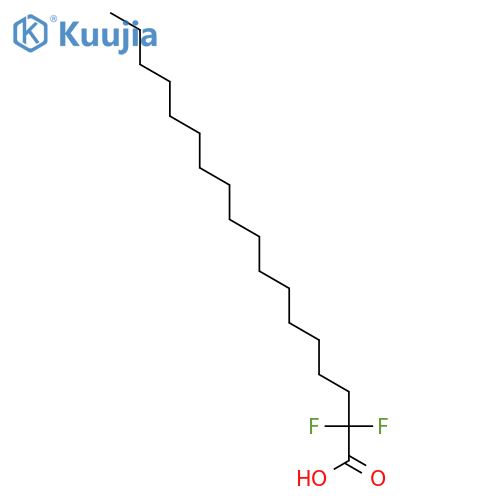 Octadecanoic acid, 2,2-difluoro- structure