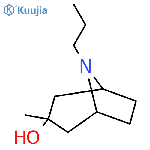 3-methyl-8-propyl-8-azabicyclo3.2.1octan-3-ol structure