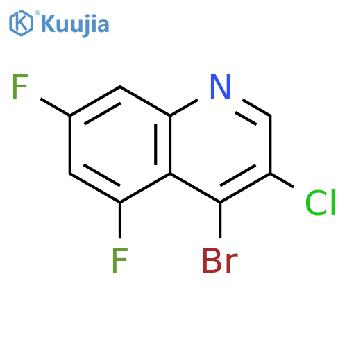 4-Bromo-3-chloro-5,7-difluoroquinoline structure