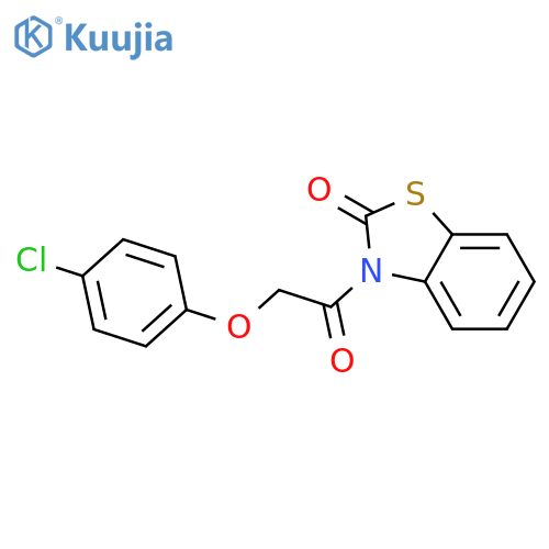 2(3H)-Benzothiazolone, 3-[(4-chlorophenoxy)acetyl]- (en) structure
