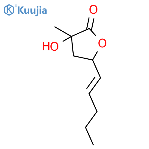 2(3H)-Furanone, dihydro-3-hydroxy-3-methyl-5-(1-pentenyl)- structure