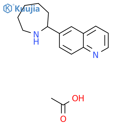 6-Azepan-2-yl-quinoline monoacetate structure