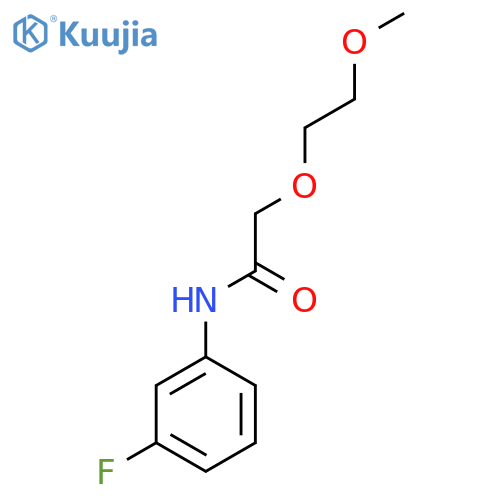 N-(3-fluorophenyl)-2-(2-methoxyethoxy)acetamide structure