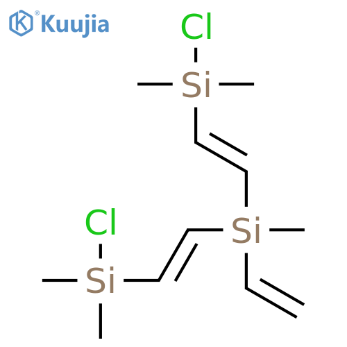 Silane, bis[2-(chlorodimethylsilyl)ethenyl]ethenylmethyl- structure