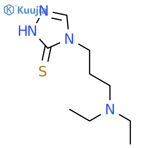 3H-1,2,4-Triazole-3-thione, 4-[3-(diethylamino)propyl]-2,4-dihydro- structure