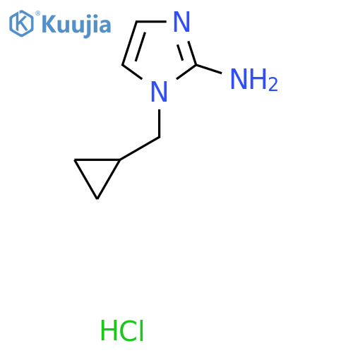 1-(cyclopropylmethyl)imidazol-2-amine;hydrochloride structure