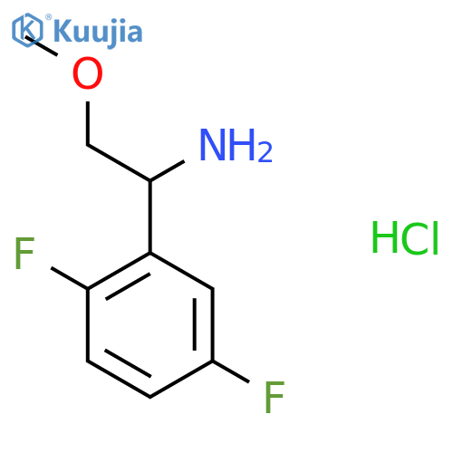 1-(2,5-DIFLUOROPHENYL)-2-METHOXYETHAN-1-AMINE HYDROCHLORIDE structure