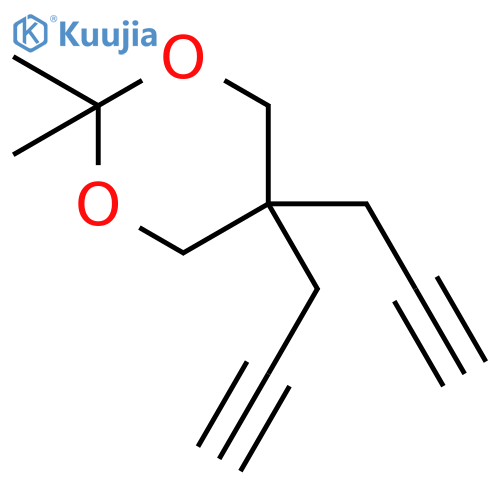 1,3-DIOXANE, 2,2-DIMETHYL-5,5-DI-2-PROPYNYL- structure