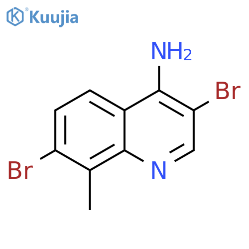 4-Amino-3,7-dibromo-8-methylquinoline structure