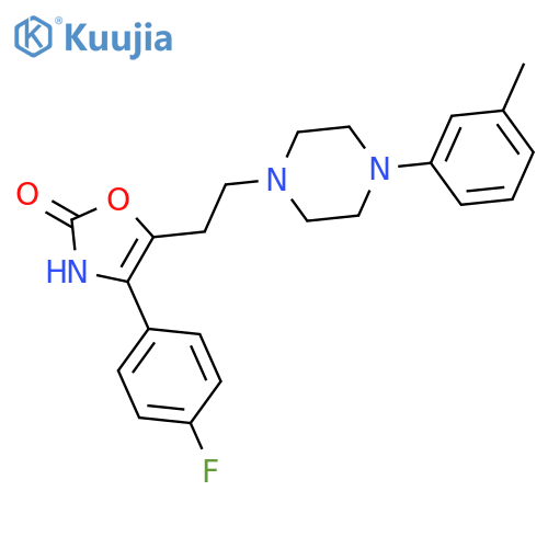 2(3H)-Oxazolone,4-(4-fluorophenyl)-5-[2-[4-(3-methylphenyl)-1-piperazinyl]ethyl]- structure