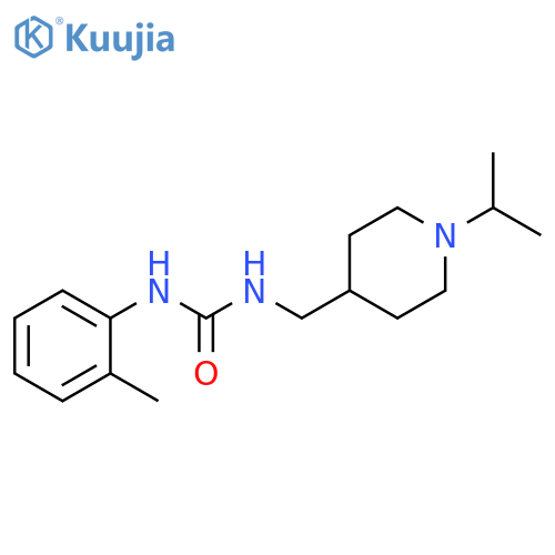 1-(2-methylphenyl)-3-{1-(propan-2-yl)piperidin-4-ylmethyl}urea structure