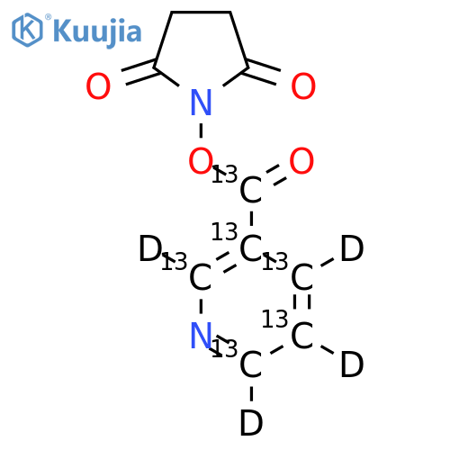 Nicotinic Acid-13C6,d4 N-Hydroxysuccinimide Ester structure