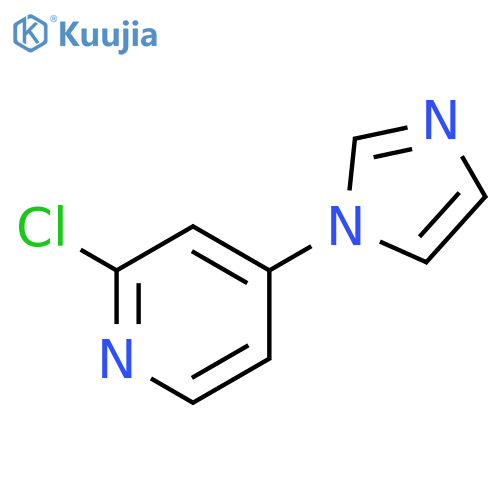 2-chloro-4-(1H-imidazol-1-yl)pyridine structure