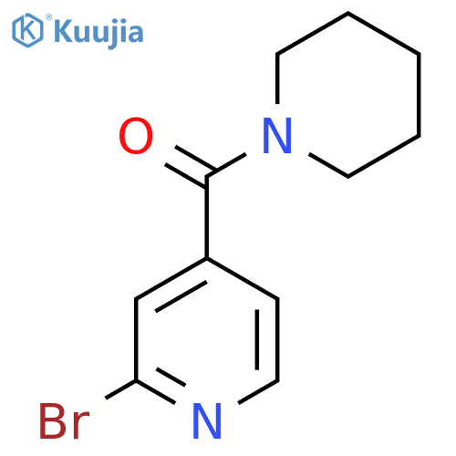 Methanone, (2-bromo-4-pyridinyl)-1-piperidinyl- structure