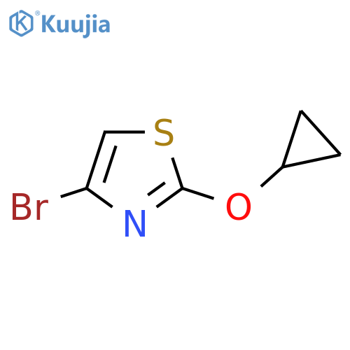 4-Bromo-2-cyclopropoxy-1,3-thiazole structure
