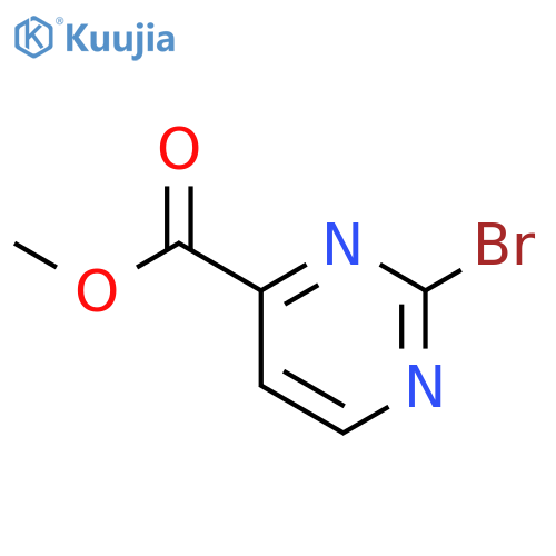 Methyl 2-bromopyrimidine-4-carboxylate structure