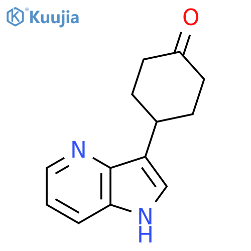 4-(1H-Pyrrolo[3,2-B]pyridin-3-YL)cyclohexanone structure