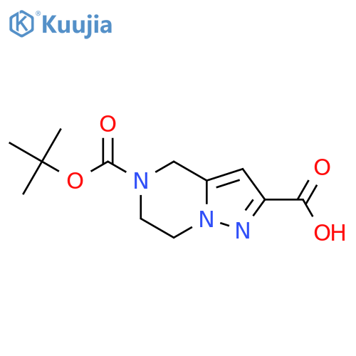 5-(tert-Butoxycarbonyl)-4,5,6,7-tetrahydropyrazolo1,5-apyrazine-2-carboxylic Acid structure