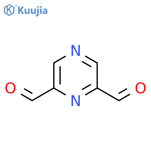 Pyrazine-2,6-dicarbaldehyde structure