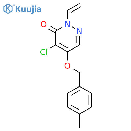 4-chloro-2-ethenyl-5-[(4-methylphenyl)methoxy]pyridazin-3-one structure