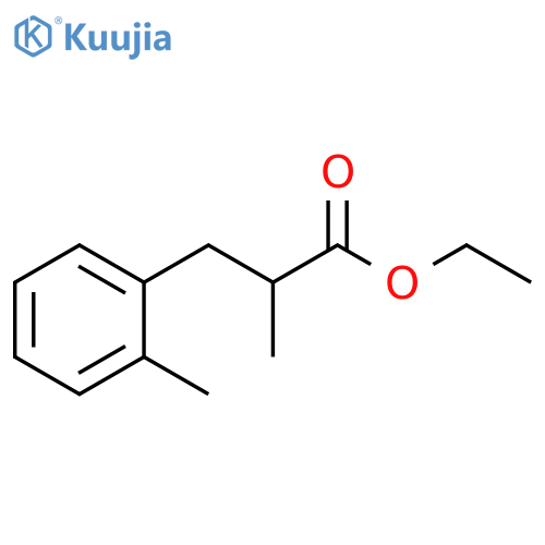 ethyl 2-methyl-3-(2-methylphenyl)propanoate structure