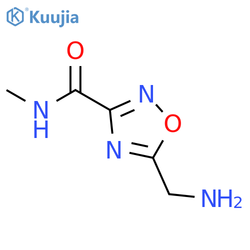 5-(Aminomethyl)-N-methyl-1,2,4-oxadiazole-3-carboxamide structure