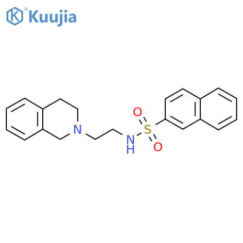 N-2-(1,2,3,4-tetrahydroisoquinolin-2-yl)ethylnaphthalene-2-sulfonamide structure