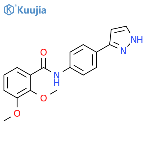 2,3-dimethoxy-N-[4-(1H-pyrazol-3-yl)phenyl]benzamide structure