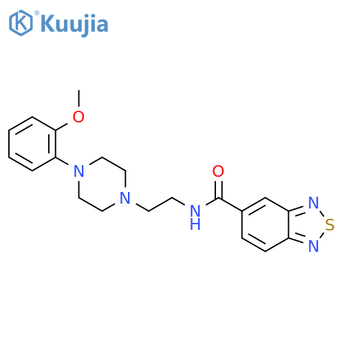 N-{2-4-(2-methoxyphenyl)piperazin-1-ylethyl}-2,1,3-benzothiadiazole-5-carboxamide structure