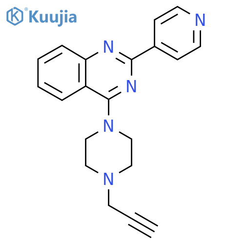 4-[4-(Prop-2-yn-1-yl)piperazin-1-yl]-2-(pyridin-4-yl)quinazoline structure