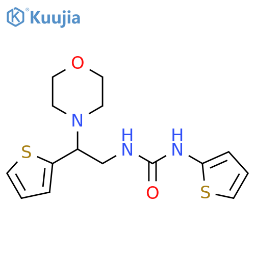 1-2-(morpholin-4-yl)-2-(thiophen-2-yl)ethyl-3-(thiophen-2-yl)urea structure