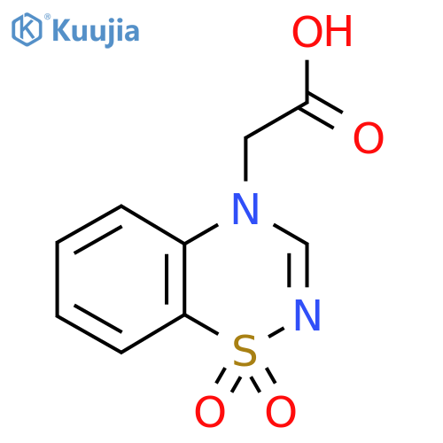 2-(1,1-dioxido-4H-benzo[e][1,2,4]thiadiazin-4-yl)acetic acid structure