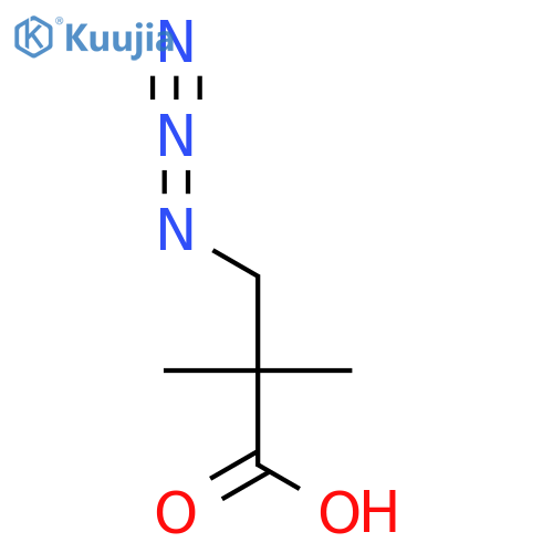 3-Azido-2,2-dimethylpropanoic acid structure
