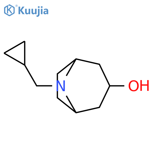 8-(cyclopropylmethyl)-8-azabicyclo[3.2.1]octan-3-ol structure