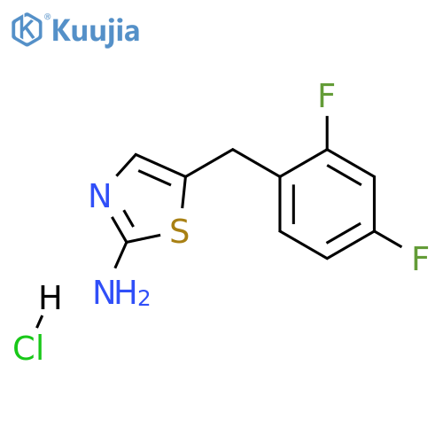 5-(2,4-Difluorophenyl)methyl-1,3-thiazol-2-amine Hydrochloride structure