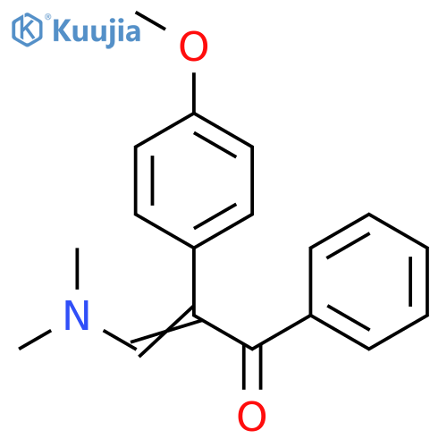 2-Propen-1-one, 3-(dimethylamino)-2-(4-methoxyphenyl)-1-phenyl- structure