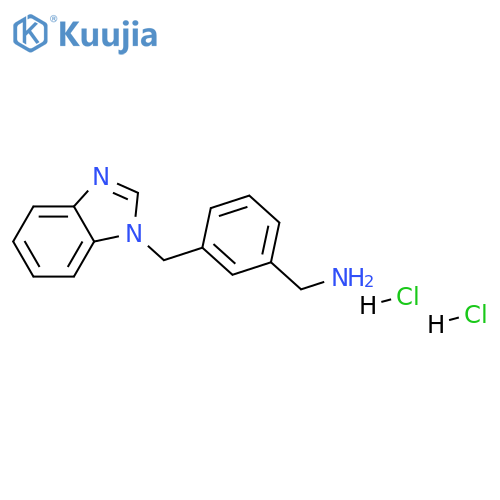 3-(1H-1,3-Benzodiazol-1-ylmethyl)phenylmethanamine Dihydrochloride structure