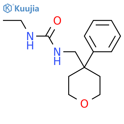 3-ethyl-1-(4-phenyloxan-4-yl)methylurea structure