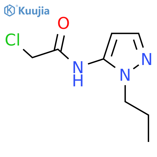 2-Chloro-N-(2-propyl-1H-pyrazol-3-ylidene)acetamide structure
